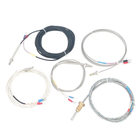 Fio de silicone de parafuso M6 resistente a dobras e antimovimento Sonda de medição de temperatura rosqueada M8 Termopar tipo K
